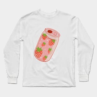 Cute Can of Strawberries Long Sleeve T-Shirt